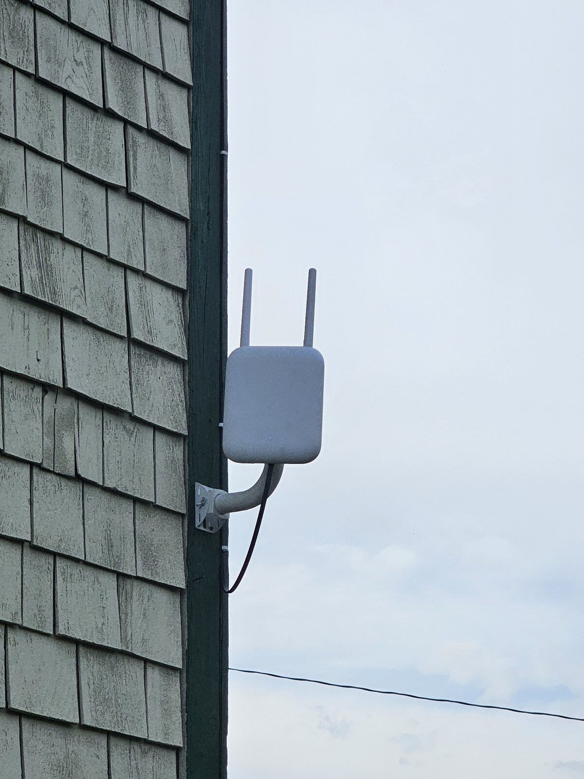 Outdoor wireless access point installed at Big Rock